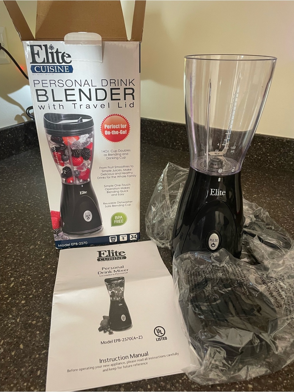 Personal Drink Blender - Black